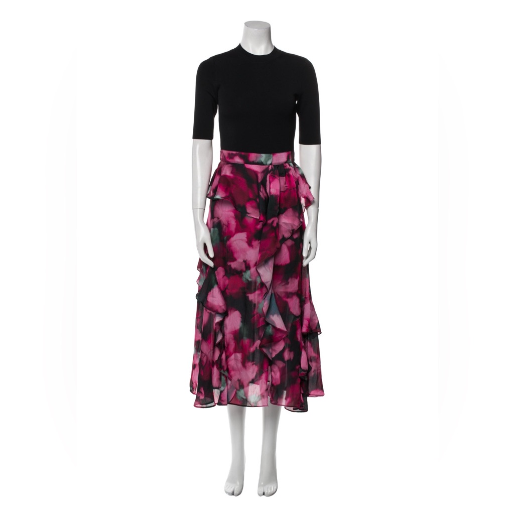 Nwt Ted Baker Darciia Fitted Floral Petal Knit Viscose Blend Dress Us 4 Ted Sz 1